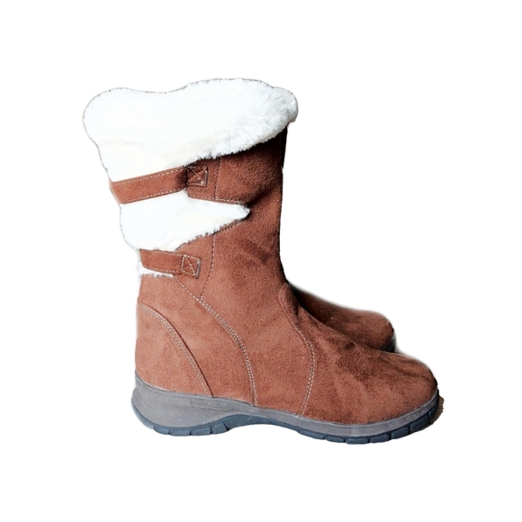 ITASCA Veronica Womens Brown Faux Suede Plush Lining Winter Boots Sz 7M NEW! - Picture 5 of 8